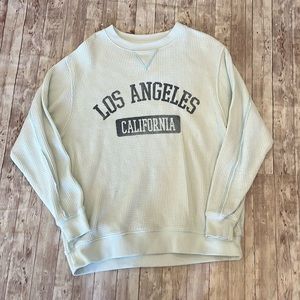Aerie Waffle Knit Long Sleeve Sweatshirt